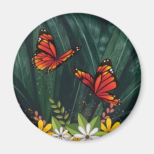 Monarch Butterfly Feb 6_21 Magnet (Vorne)