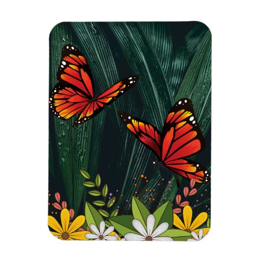 Monarch Butterfly Feb 6_21 Magnet (Vertikal)