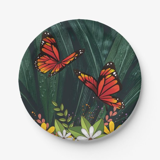 Monarch Butterfly Feb 6_21 Pappteller (Vorderseite)