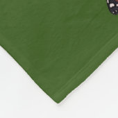 Monarch Butterfly Fleece Blanket (dunkelgrün) (Ecke)
