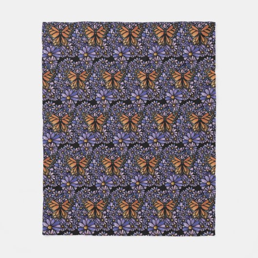 Monarch Butterfly                                  Fleecedecke (Vorderseite)