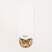 Monarch Butterfly Floral Yoga Mat Yogamatte (Vorderseite)
