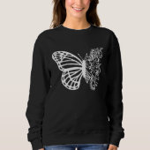Monarch Butterfly Flower Insect Collector Entomolo Sweatshirt (Vorderseite)