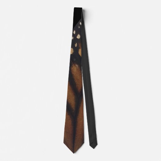 Monarch Butterfly Flügel auf schwarz Krawatte (Vorderseite)