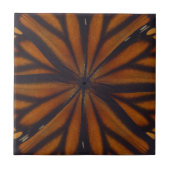 Monarch Butterfly Flügel Kreismuster Nah Fliese (Vorderseite)