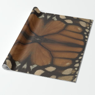 Monarch Butterfly Flügel Nah-Up-Muster Geschenkpapier