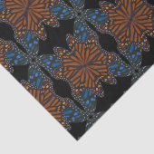 Monarch Butterfly Flügel Orange und blaues Muster Seidenpapier (Ausschnitt)