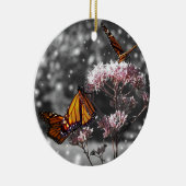 Monarch Butterfly Foto Atemberaubend ADD TEXT Keramik Ornament (Rechts)