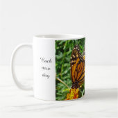 Monarch Butterfly Foto Frühmorgens Motivierend Kaffeetasse (Links)