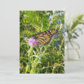Monarch Butterfly-Foto Karte (Stehend Vorderseite)