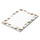 Monarch Butterfly Fügen Sie Ihren Namen Notepad hi Notizblock (Rotiert)