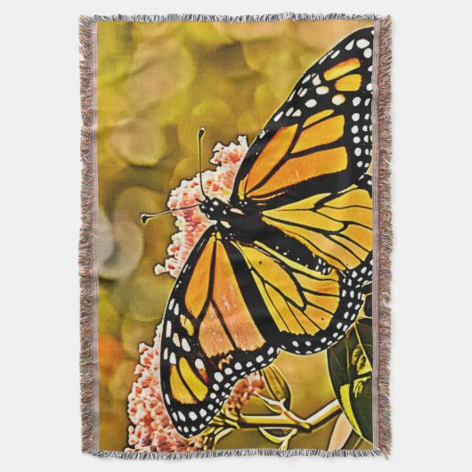 Monarch Butterfly Garden Art Decke (Vorderseite Vertikal)