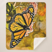  Monarch Butterfly Garden Art Sherpadecke (Vorderseite)
