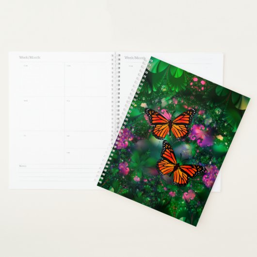 Monarch Butterfly Garden Illustration Planer (Anzeige)