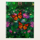 Monarch Butterfly Garden Illustration Planer (Vorderseite)