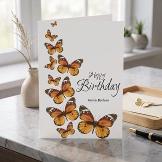 Monarch Butterfly Geburtskarte Karte
