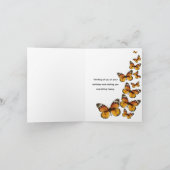 Monarch Butterfly Geburtskarte Karte (Innenseite)