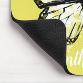 Monarch Butterfly Gelb Inspiration Mousepad (Ecke)
