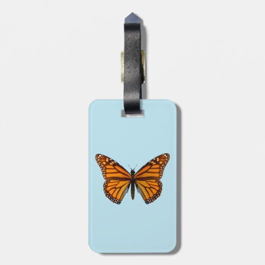 Monarch Butterfly Gepäckanhänger (Rückseite vertikal)