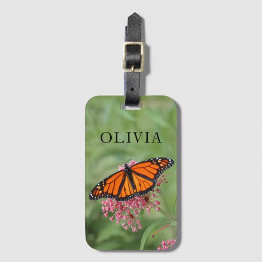 Monarch Butterfly-Gepäckmarke Gepäckanhänger (Vorderseite Vertikal)