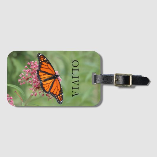 Monarch Butterfly-Gepäckmarke Gepäckanhänger (Vorderseite (Horizontal))