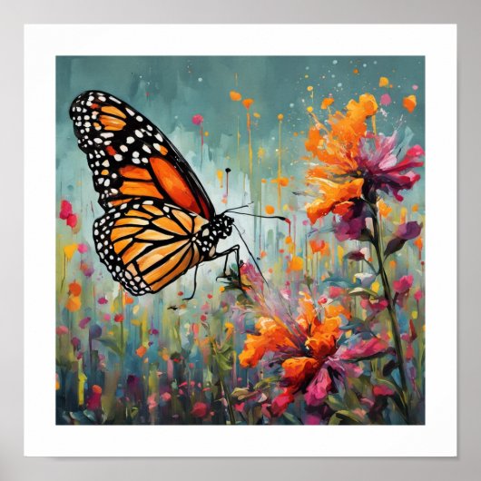 Monarch Butterfly Gerahmtes Foto Poster (Vorne)
