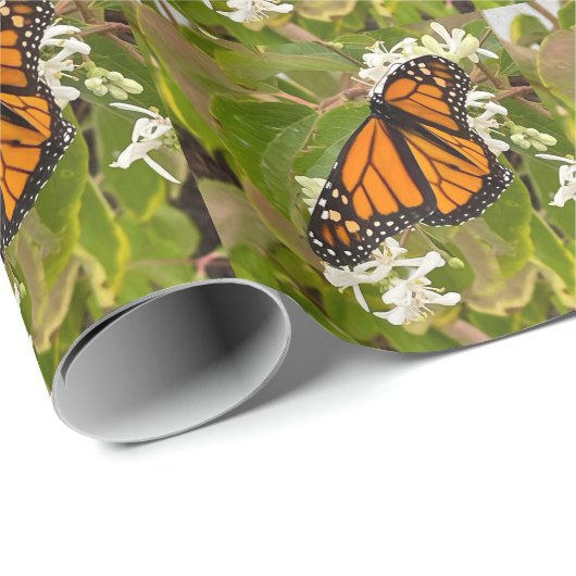 Monarch Butterfly Geschenkpapier (Rolleneckpunkt)