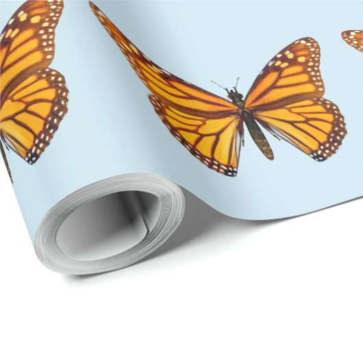 Monarch Butterfly Geschenkpapier (Rolleneckpunkt)