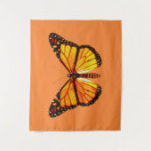 Monarch Butterfly, Golden Orange und Black Wandteppich (Vorderseite)