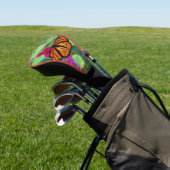 Monarch Butterfly Golf Headcover (In SItu)