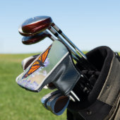 Monarch Butterfly Golf Headcover (In Situ)