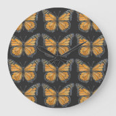 Monarch Butterfly  Große Wanduhr (Vorderseite)