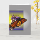 Monarch Butterfly Grüße Karte (Gelbe Blume)