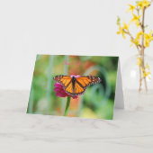 Monarch Butterfly Grußkarte Karte (Gelbe Blume)