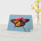 Monarch Butterfly Grußkarte Karte (Gelbe Blume)