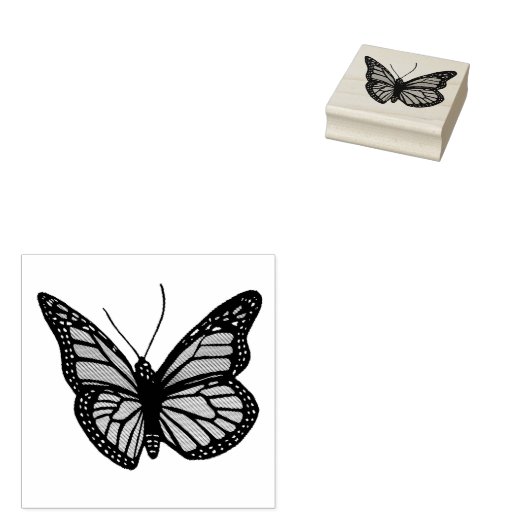Monarch Butterfly Gummistempel (Stempel)