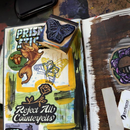 Monarch Butterfly Gummistempel