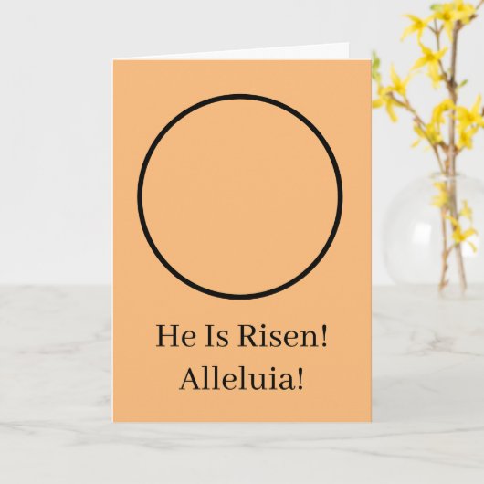 MONARCH BUTTERFLY/HAPPY EASTER/ER IST RISEN/ALLELU KARTE (Gelbe Blume)