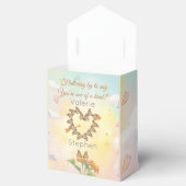 Monarch Butterfly Heart Watercolor Valentine Geschenkschachtel (Geöffnet)