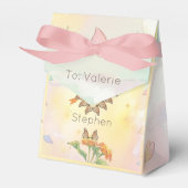 Monarch Butterfly Heart Watercolor Valentine Geschenkschachtel (Vorderseite)