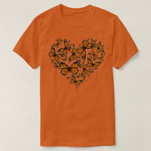 Monarch Butterfly Herzlicher Monarch Butterfly Cat T-Shirt (Design vorne)