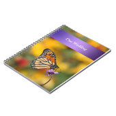 Monarch Butterfly Hochzeitbücher Notizblock (Linke Seite)