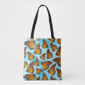 Monarch Butterfly Illustration über Wolken Tasche (Vorderseite)