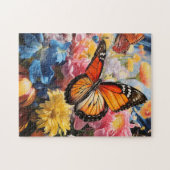Monarch Butterfly im Garten Puzzle (Horizontal)