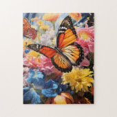 Monarch Butterfly im Garten Puzzle (Vertikal)