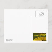 Monarch Butterfly im Gras Postkarte (Rückseite)