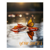 Monarch Butterfly im Herbst Poster (Vorderseite)