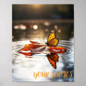 Monarch Butterfly im Herbst Poster (Vorne)