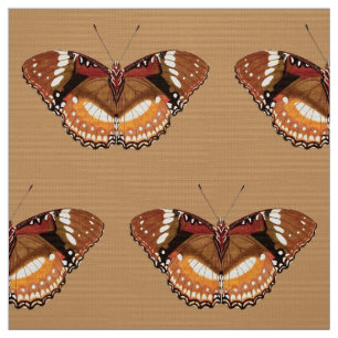 Monarch Butterfly in Brown, Rost und Creme Stoff