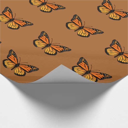 Monarch Butterfly Joy Geschenkpapier (Ecke)